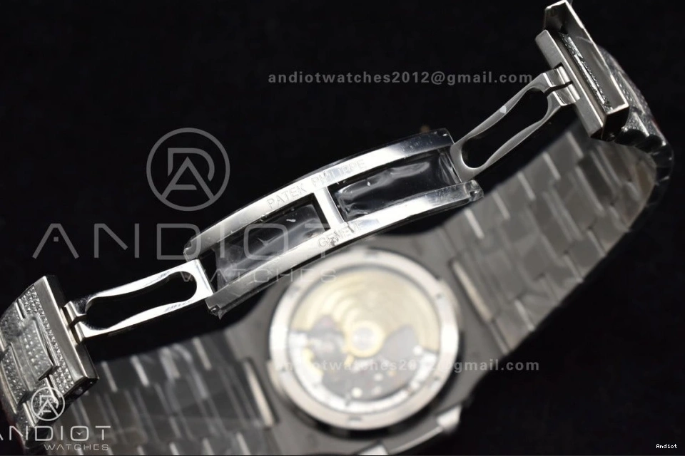 SS Diamonds Bezel Dial Bracelet & Diamonds Nautilus 5711 on A324 Full TWF 0123